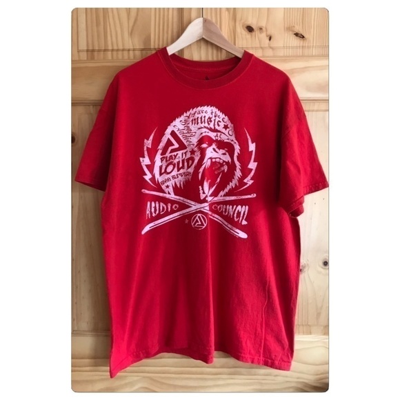 AUDIO Council Play it Loud Base Bumpers Beats Addict tee size XL - Picture 3 of 7